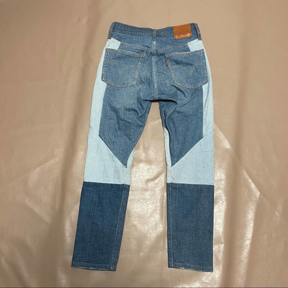 Levi’s 501 Patches Button fly slim straight Jeans - Picture 10 of 12